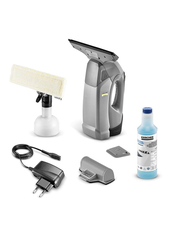 Kärcher WVP 10 Professional Ruitenreiniger - Looptijd accu 35 - Vervangbare accu - Streeploos resultaat - Ruitenreinigingsconcentraat CA 30 R 500 ml