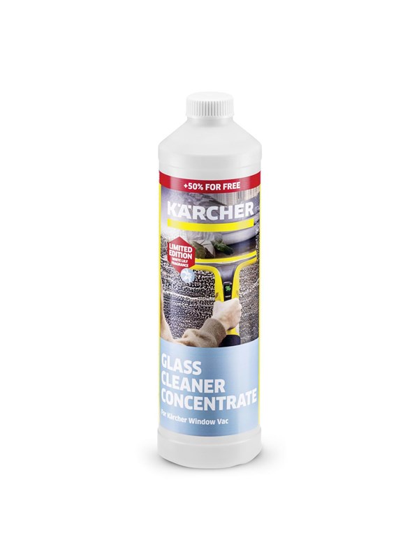 Kärcher Window Vac Ruitenreinigingsconcentraat RM 500, 750 ml - 50% gratis - Limited Edition - Witte Lelie - Streepvrij resultaat - Vuilafstotende werking