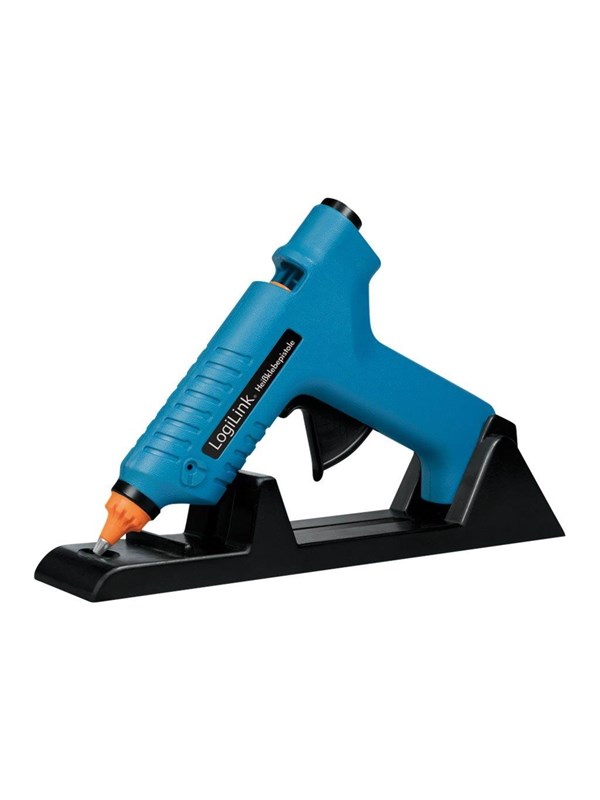 LogiLink Hot glue gun Draadloos 80 W with station Blauw
