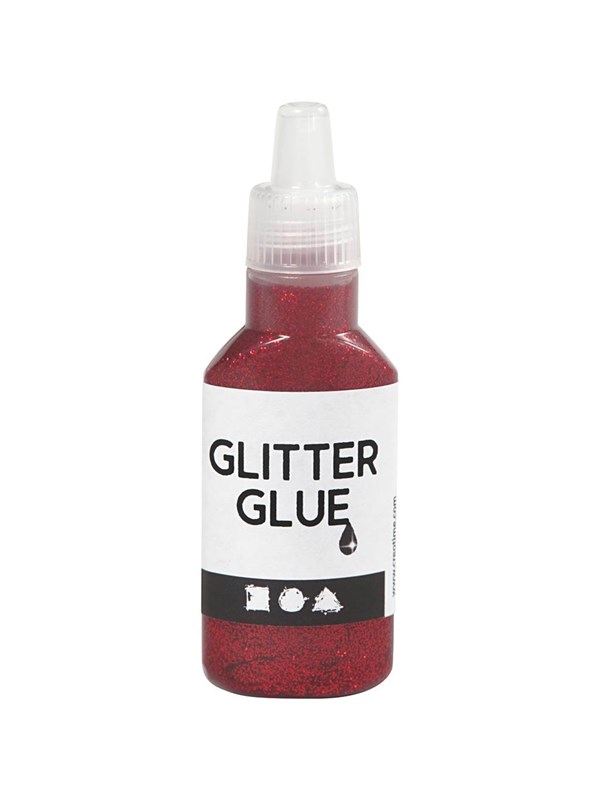Creativ Company Glitter Glue Red 25 ml