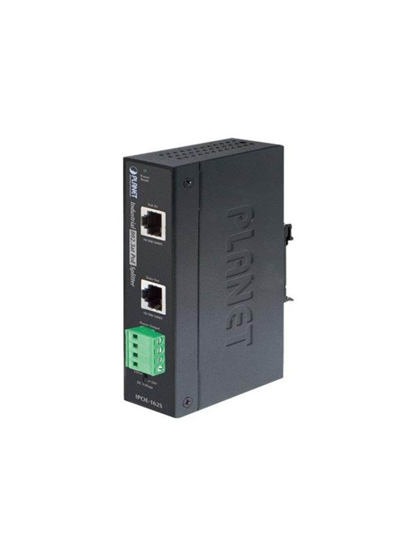 PLANET Splitter IPOE-162S 56V DC 2X RJ45 Voeding - 25 Watt - ATX - 80 Plus