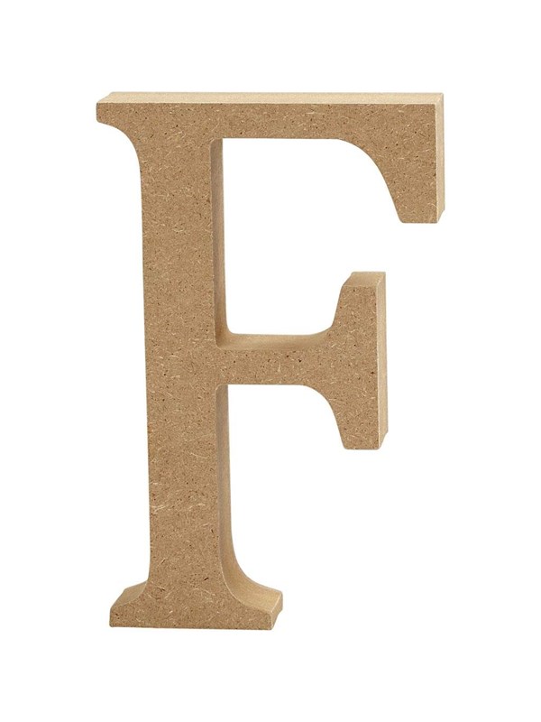 Creativ Company Letter F MDF 8cm 1 stuk.