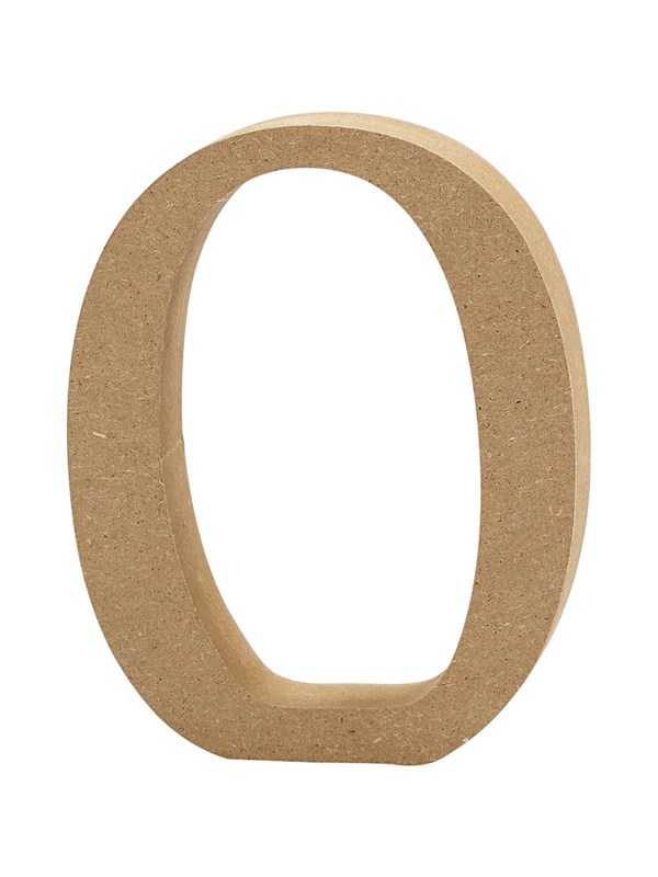 Creativ Company Letter O MDF 8cm 1 stuk.
