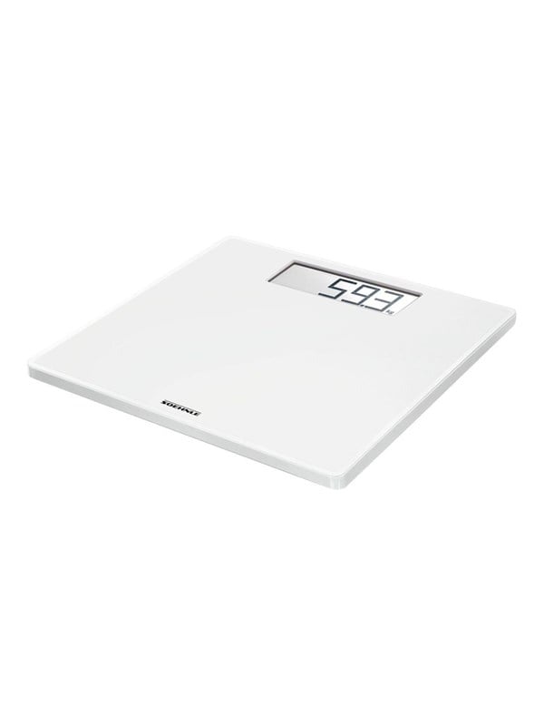 Soehnle personenweegschaal digitaal Style Sense Safe 100 - wit - tot 180 kg - incl. batterijen