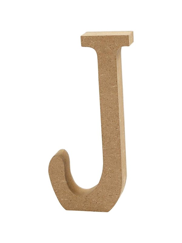 Creativ Company Letter J MDF 8cm 1 stuk.