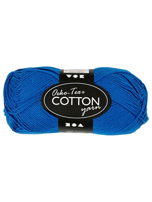 Creativ Company Cotton yarn Kobaltblauw 50gr 170m