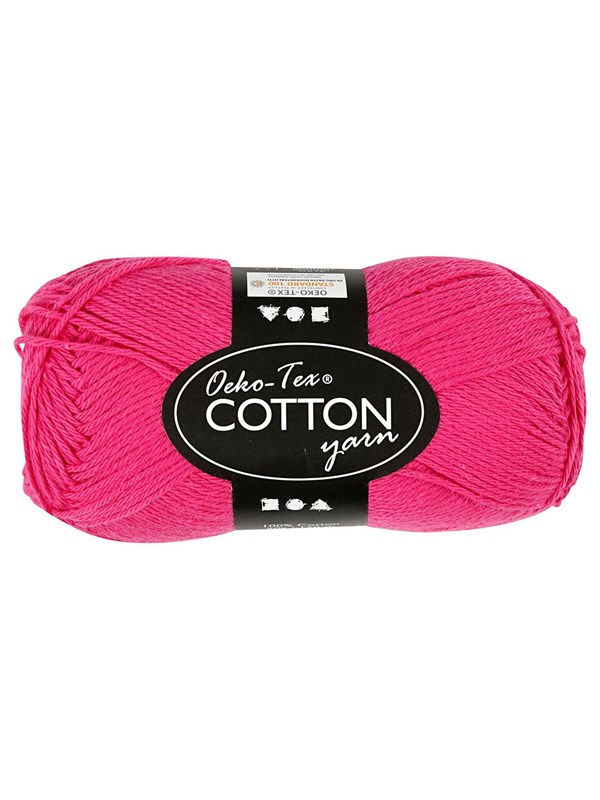 Creativ Company Cotton yarn Roze 50gr 170m