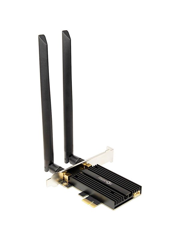 Inter-Tech DMG-36 Interne Adapter | WLAN: 802.11 a/b/g/n/ac/ax (Wi-Fi 6E) | Tot 5400 Mbit/s | Bluetooth 5.2