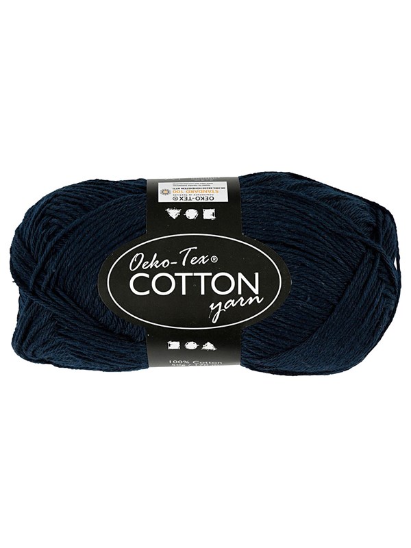 Creativ Company Cotton yarn Donkerblauw 50gr 170m