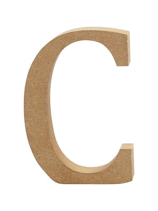 Creativ Company Letter C MDF 13cm 1 stuk.