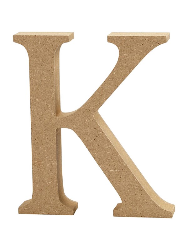Creativ Company Letter K MDF 13cm 1 stuk.