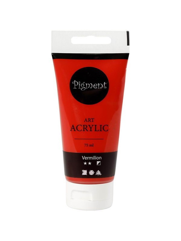 Creativ Company Pigment Art Acrylverf Vermiljoen 75ml