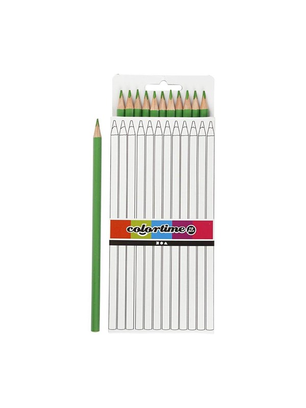 Creativ Company Triangular colored pencils - Lichtgroen 12pcs.