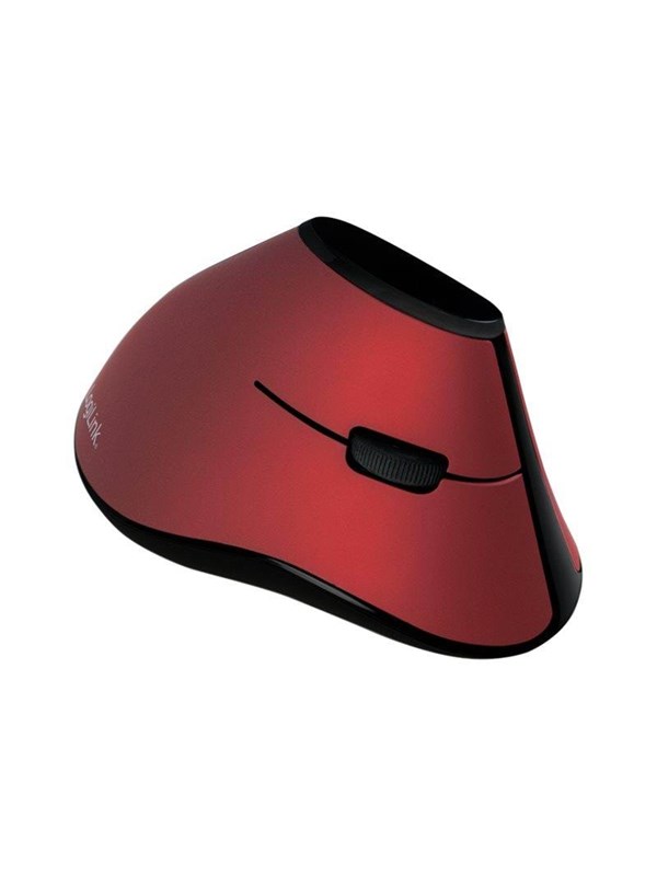 LogiLink Ergonomic vertical mouse wireless 2.4 GHz red - Vertical mouse - Optisch - 5 knoppen - Rood
