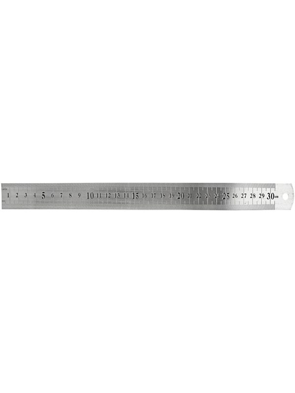 Creotime Liniaal 30 Cm Metaal Zilver