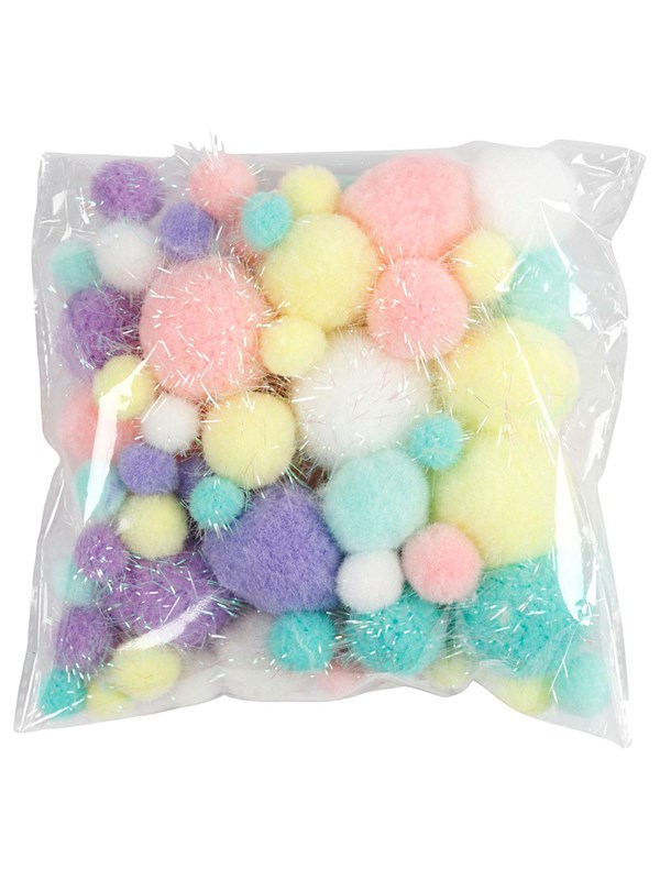 Creativ Company Pom-poms Pastelkleuren 62gr.