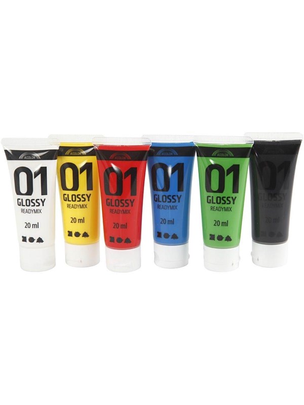 Creativ Company A-Color - Acrylic Paint - Glossy (6 x 20 ml)