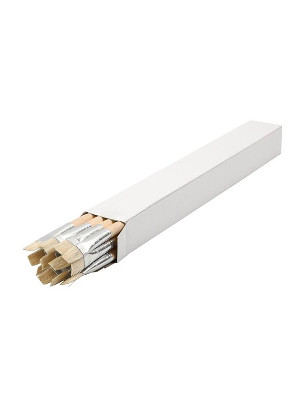 Creativ Company Wooden brushes No. 14 long handle 12pcs.