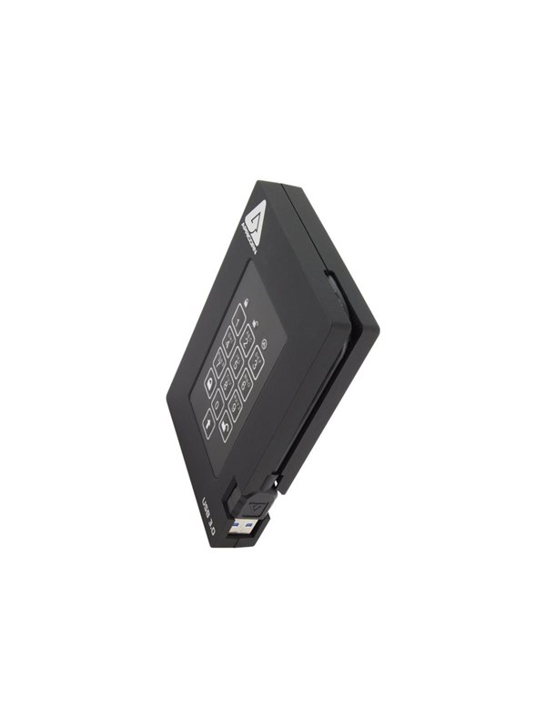 Apricorn Aegis Padlock Fortress - 2TB - External Hard drive - Black