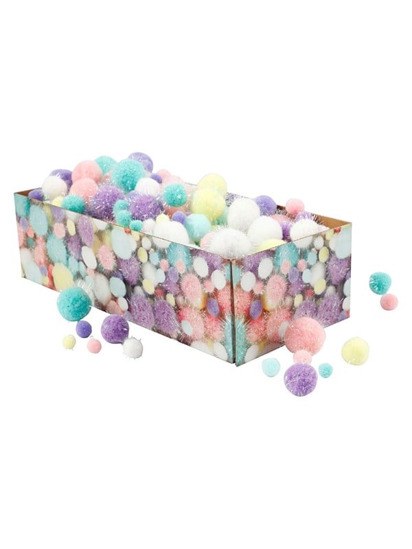 Creativ Company Pom-poms Pastel colours 400gr.