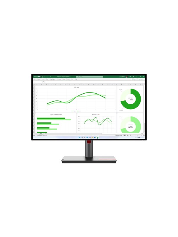 27" Lenovo ThinkVision P27q-30 - 2560x1440 (QHD) - 60Hz - IPS