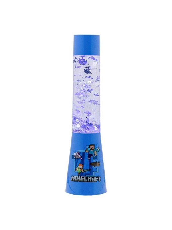 Minecraft Glitter Liquid Flow Lamp – Officieel Gelicentieerde Microsoft Merchandise, Nachtlamp & Gamekamer Decoratie- Paladone