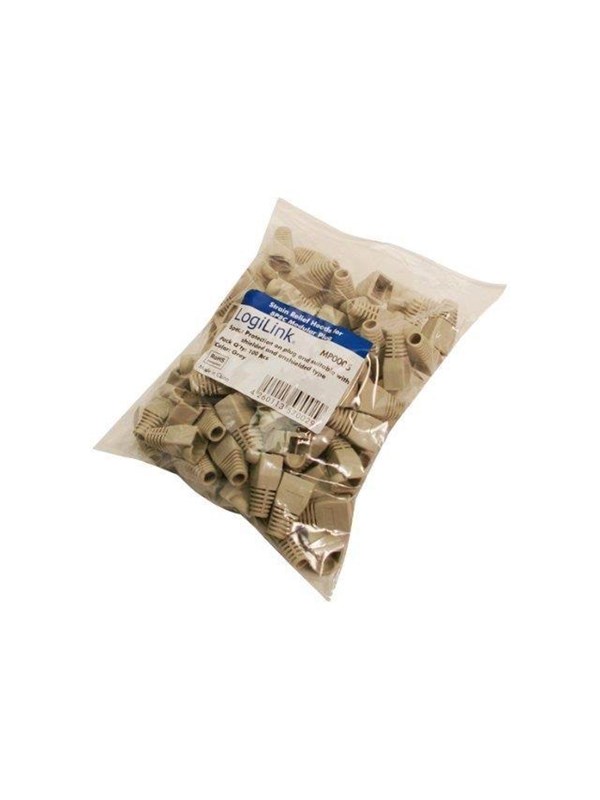 LogiLink RJ45 stekker strain relief boot 5.8 mm Grijs 100 pcs.