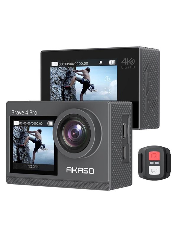 Akaso Brave 4 Pro Dual Scherm 4K/30fps 20MP Actie Fototoestel