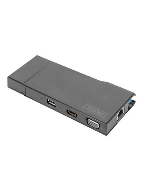 DIGITUS DA-70894 - Docking station - USB 3.0 - VGA HDMI - GigE