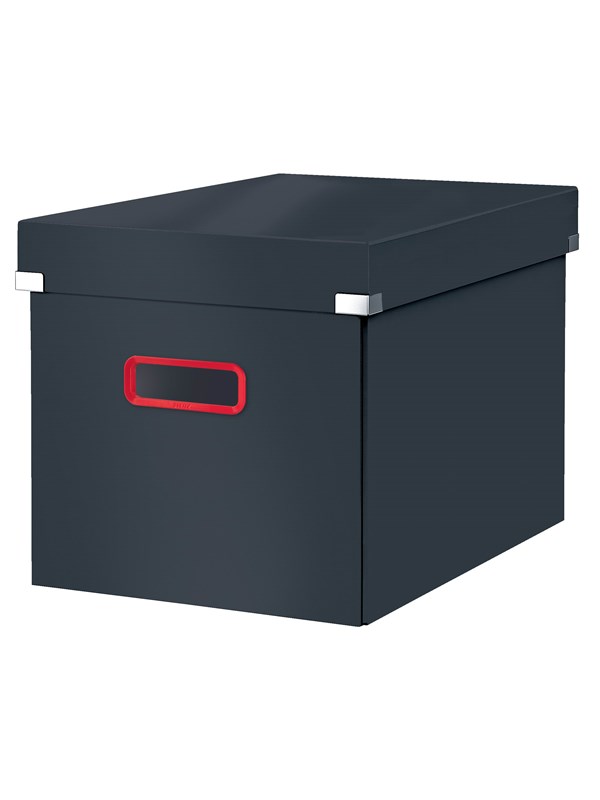 Leitz Click & Store Cosy Kubus Grote Opbergdoos Fluweel grijs