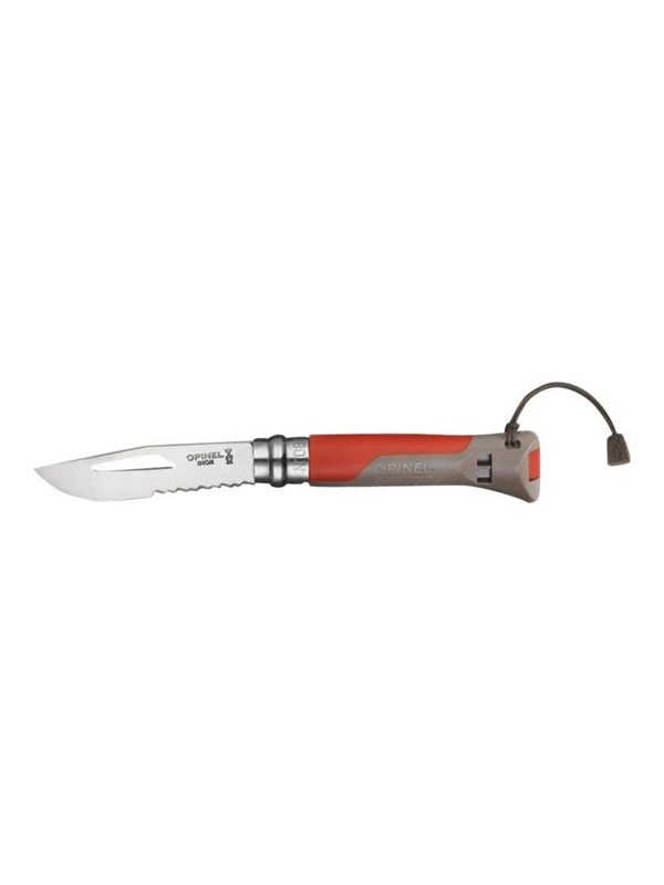 Opinel No. 08 Outdoor Zakmes RVS Kunststof 195 mm Rood Fluit