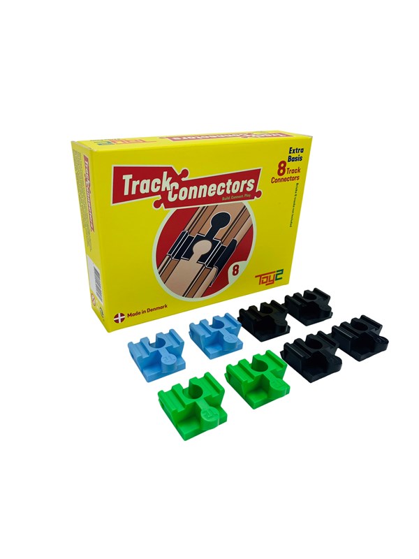 8 Basis - Brio Duplo Adapters - Treinbaanonderdelen - Houten Treinbaan