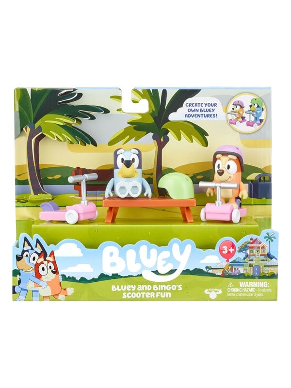 Bluey FIG & VHCL Speelset - SCOOTER TIME S4