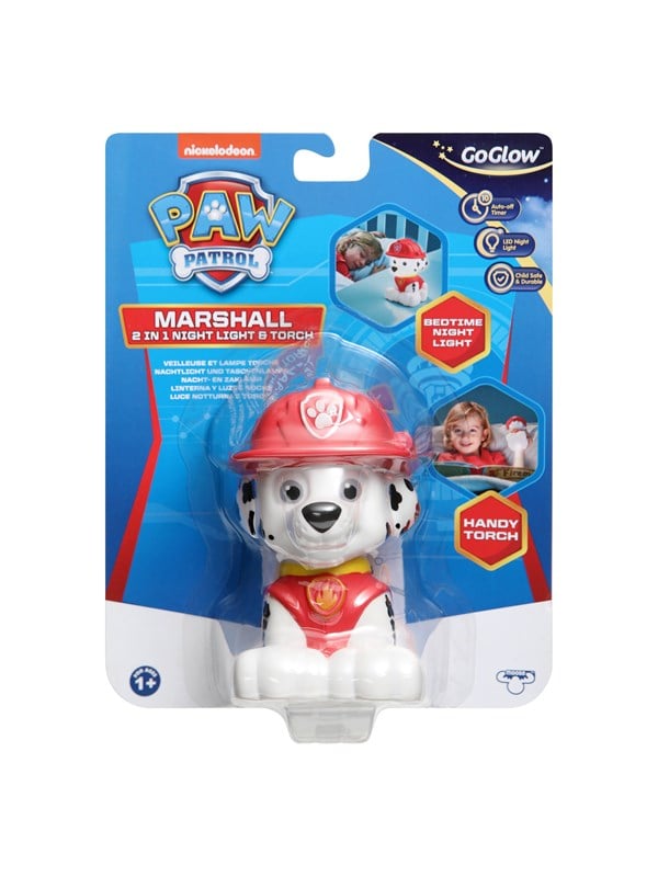 Paw Patrol Marshall Bedside Night Light and Torch Buddy