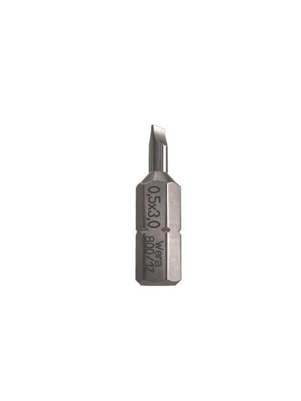 Wera 05056200001 800/1 Z Sleufschroeven Bits 0,5 x 3,0 x 25mm