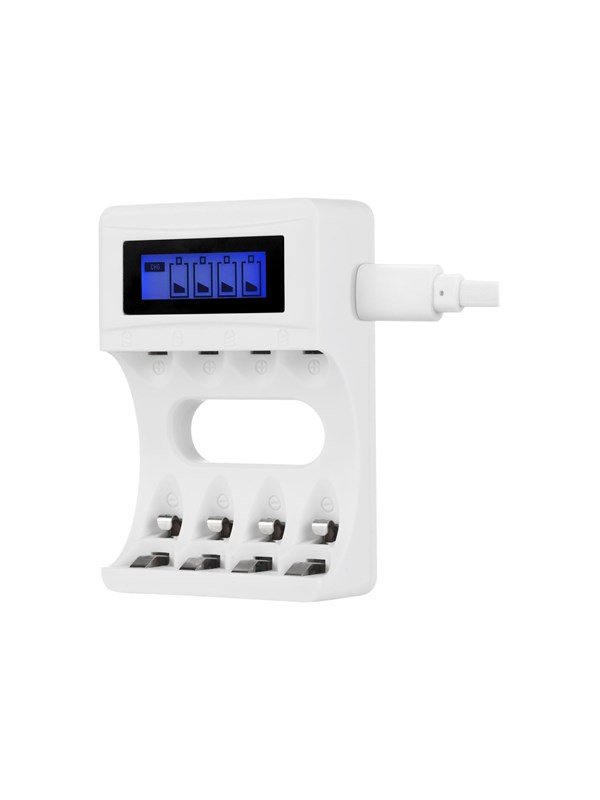 Deltaco Ultimate Ni-Mh USB-oplader with 4 x AAA ba