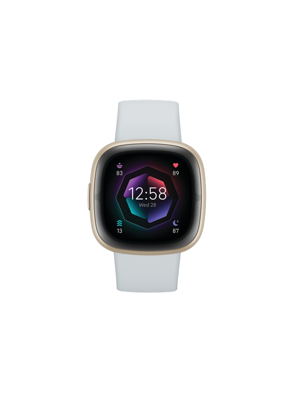 Fitbit Sense 2 - Smartwatch dames en heren - Lichtblauw