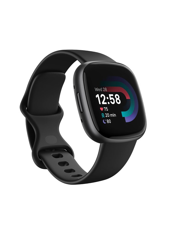Fitbit Versa 4 - Smartwatch heren en dames - Zwart