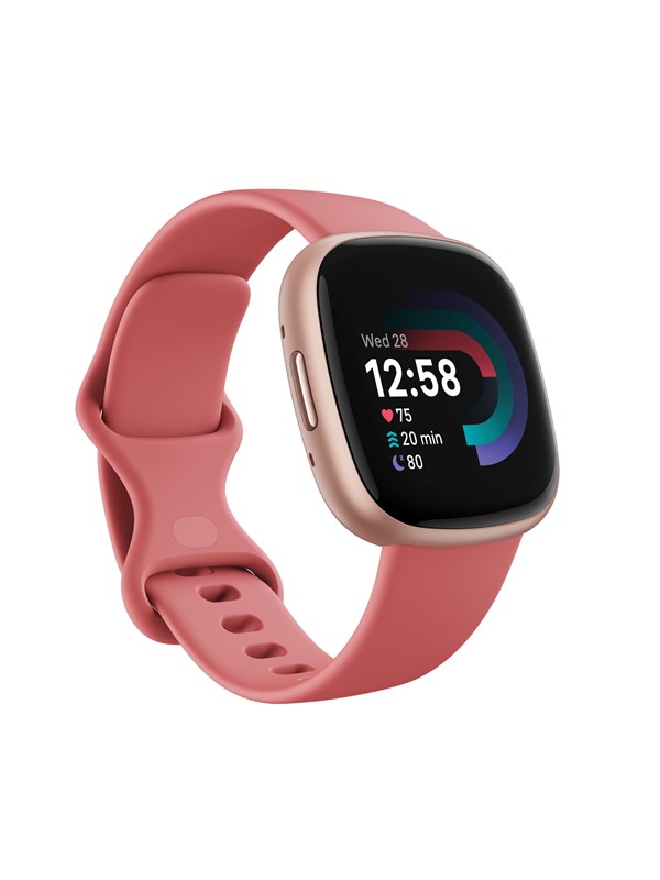 Fitbit Versa 4 - Smartwatch dames en heren - Roze