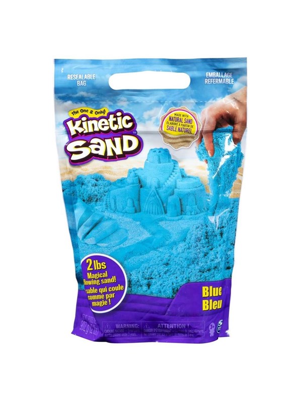 Kinetic Sand kleurzak blauw