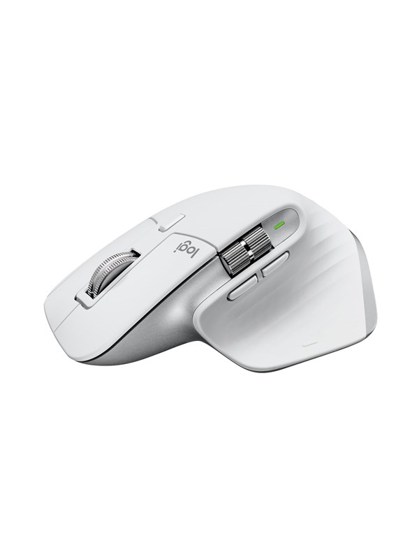 Logitech MX Master 3S for Mac Performance Wireless Mouse - Pale Grey - Ergonomische muis - Laser - 7 knoppen - Wit