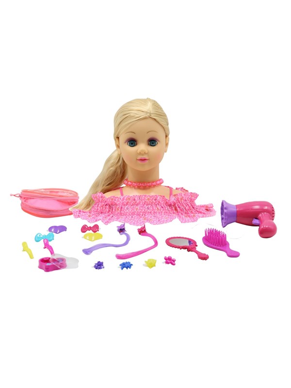 Happy Friend HF Hairstyling Head Blond Hair