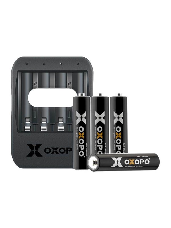 APO International OXOPO XS series USB battery charger - with battery - 4 x AAA - Li-Ion