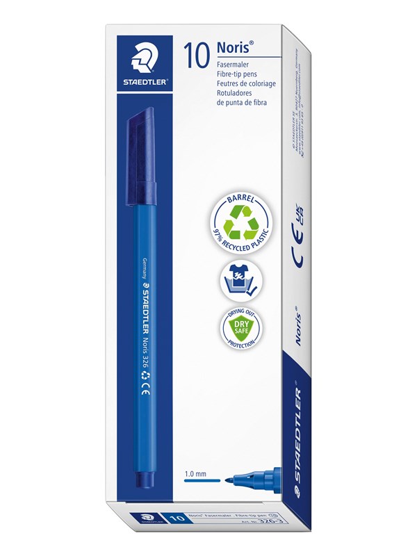 Staedtler Noris 326 Fibre-tip pen Blauw