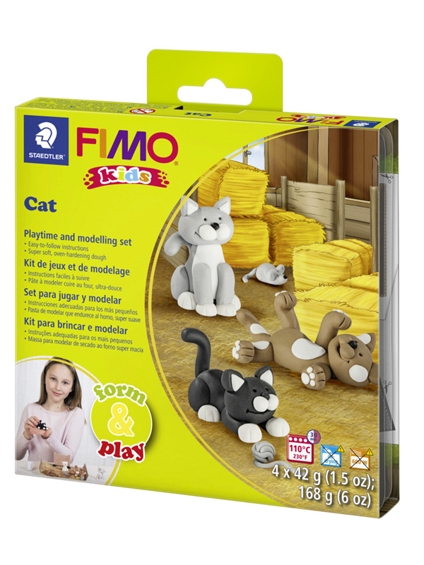 Staedtler Set Mod. clay FIMO kids F&P Cat