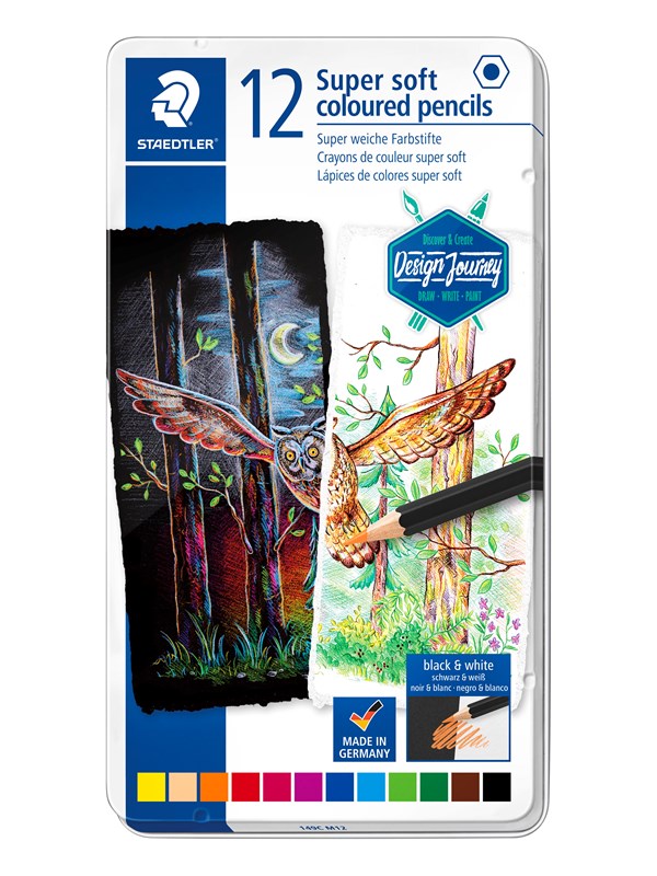 Staedtler Coloured pencil soft12pcs 100% PEFC
