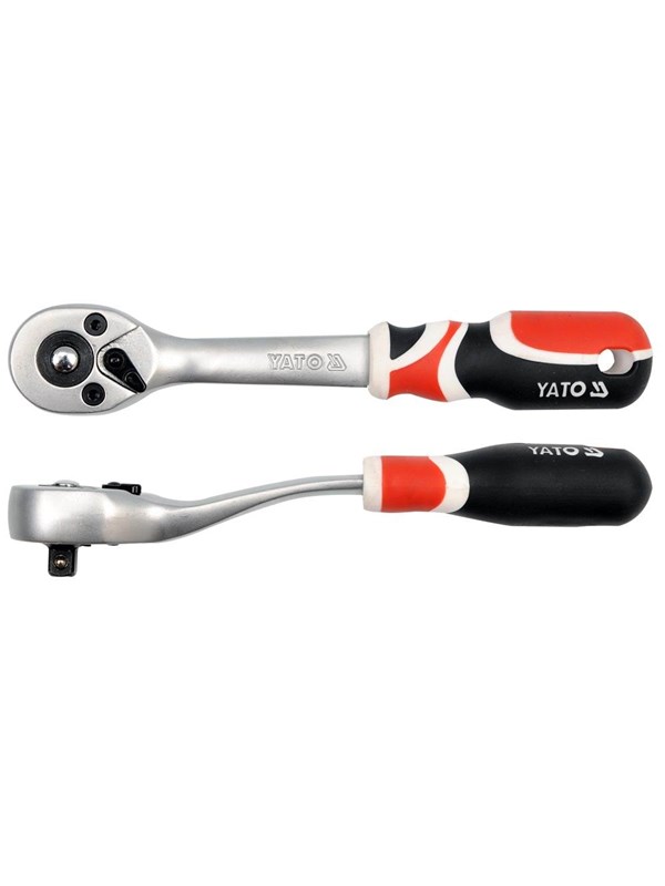 YATO YT-0730 Serie - Gebogen Ratel - 1/4" - CrV Staal - Quick Connect