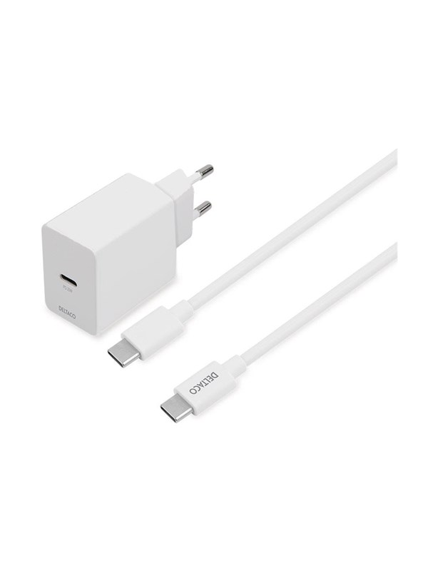 Deltaco USBC-AC146 Power Adapter - USB-C - 20 Watt