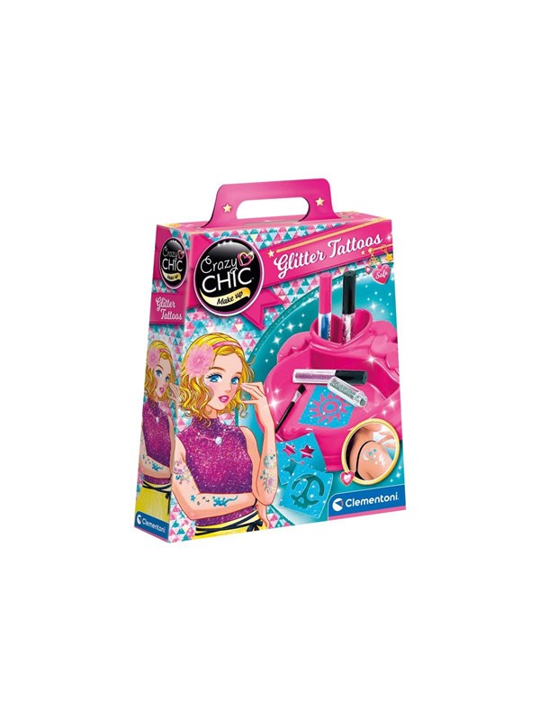 Clementoni Gekke Chic Make-up - Glitter Tatoeages