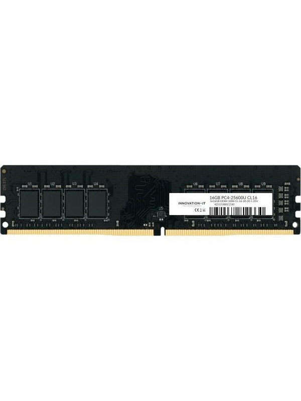 Innovation IT DDR4-3200 - 16GB - CL16 - Single Channel (1 pcs) - Zwart